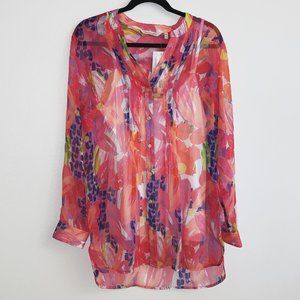 SOFT SURROUNDINGS SUMMER FESTIVAL TUNIC SIZE M